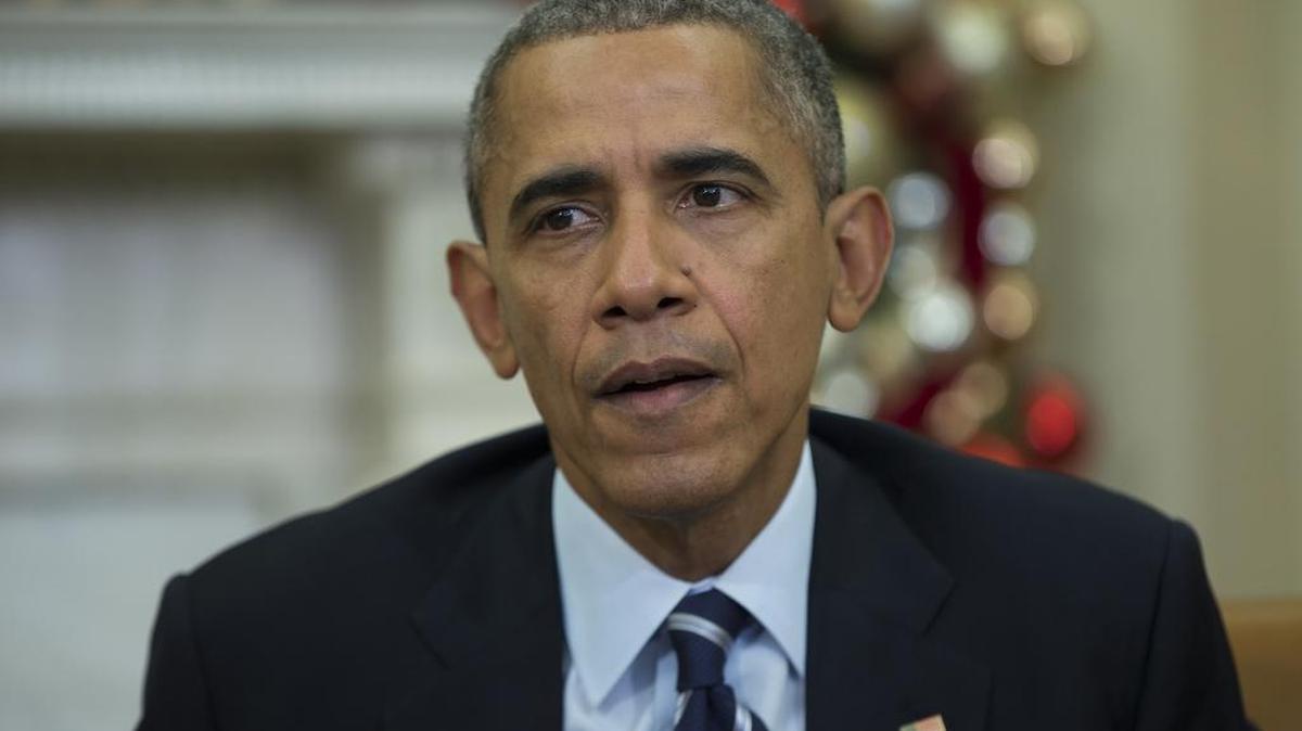 “Right now, people on the no-fly list can walk into a store and buy a gun. That is insane,” President Barack Obama said in an Oval Office address Thursday, Dec. 3, 2015. “If you’re too dangerous to board a plane, you’re too dangerous, by definition, to buy a gun. And so I’m calling on Congress to close this loophole now. We may not be able to prevent every tragedy, but at a bare minimum, we shouldn’t be making it so easy for potential terrorists or criminals to get their hands on a gun that they could use against Americans.”