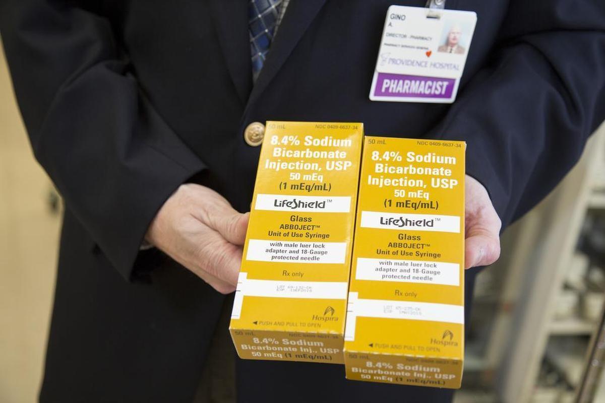 Sodium bicarbonate solution is a critical component of cardiac surgeries. Hospitals around the country are scrambling to stockpile vials of the drug – even postponing operations or putting off chemotherapy treatments – because the country’s only two suppliers have run out.