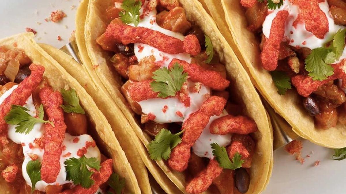 Flamin’ Hot Limón Chicken Tacos