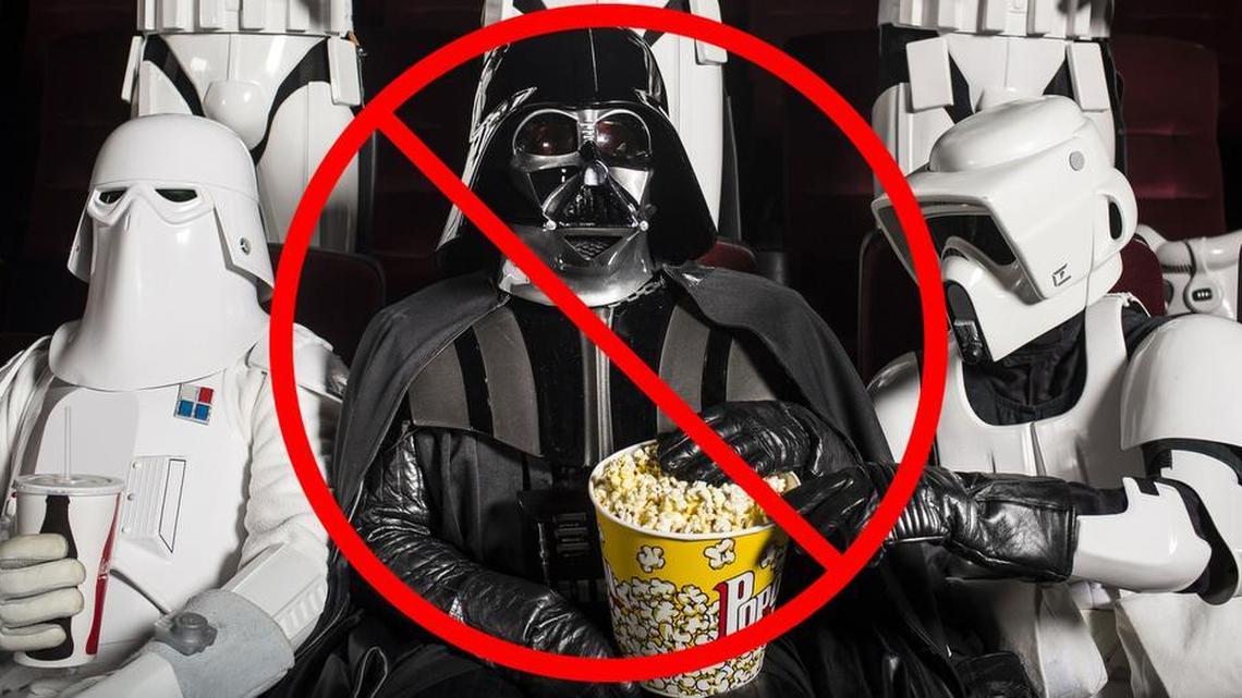 A number of the largest U.S. theater chains have asked patrons to leave masks and toy weaponry at home.