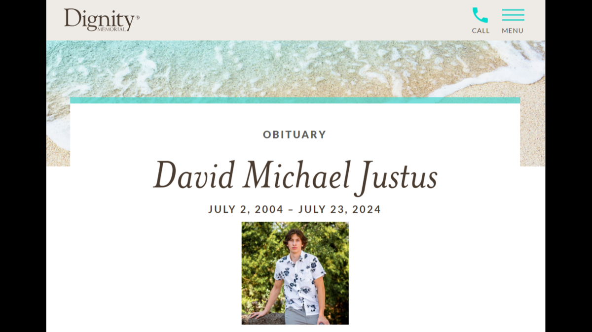 David Michael Justus, 20, died due to injuries sustained during a fight at a lake party, Texas police said.