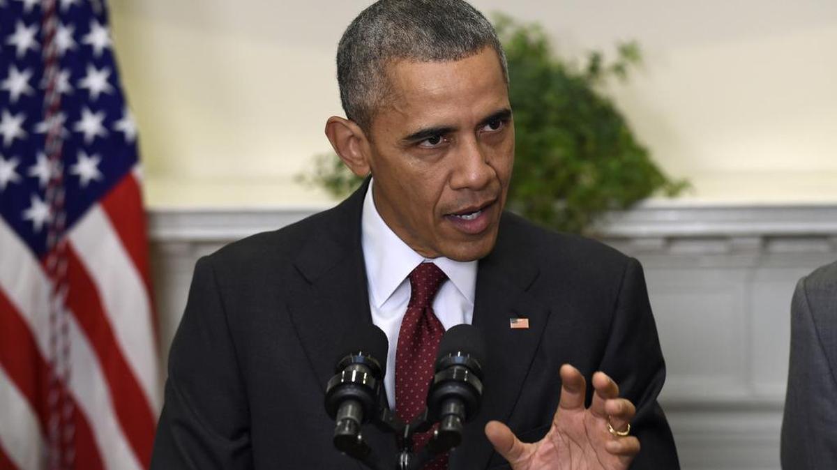 President Barack Obama, here speaking on Nov. 25 in the Roosevelt Room of the White House in Washington, said in a Nov. 28, 2015, statement about a shooting rampage at a Colorado Springs, Colo., Planned Parenthood: “The last thing Americans should have to do, over the holidays or any day, is comfort the families of people killed by gun violence – people who woke up in the morning and bid their loved ones goodbye with no idea it would be for the last time. And yet, two days after Thanksgiving, that’s what we are forced to do again.”