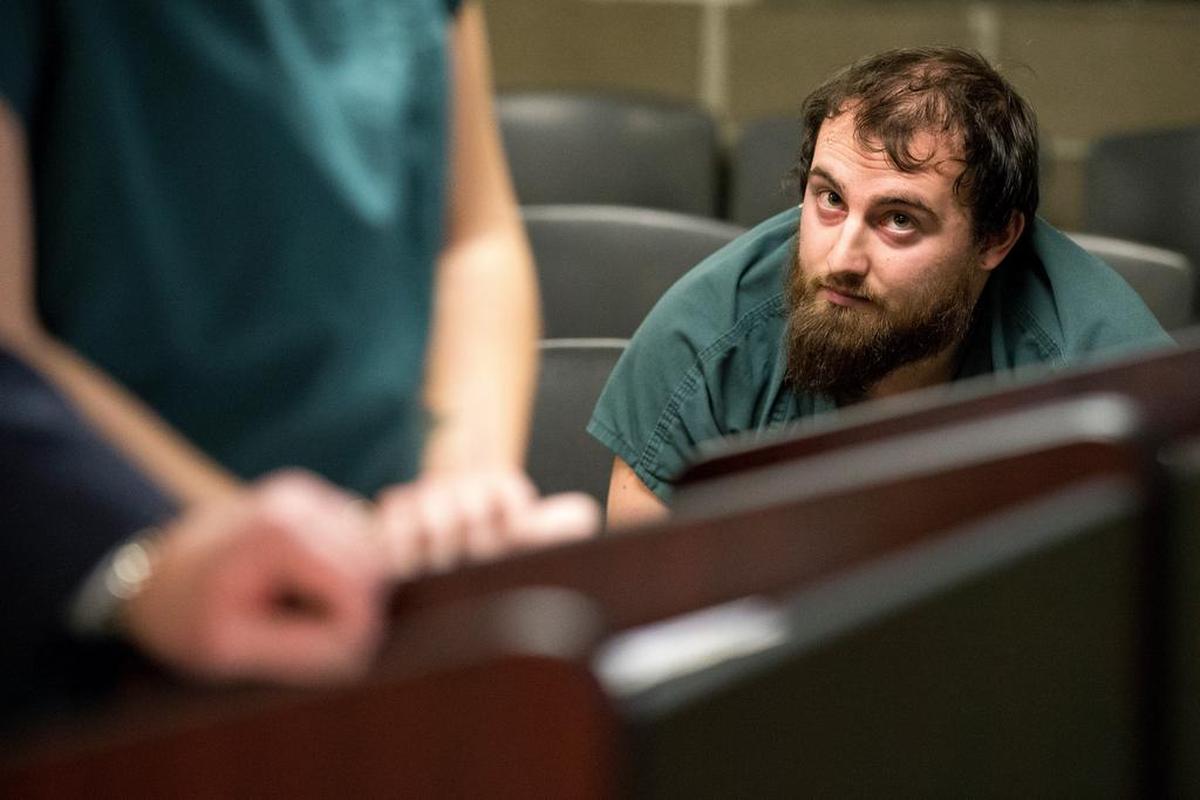 Cody James Shields at his first appearance in Whatcom Superior Court at Whatcom County Jail in 2016. He will spend two years in prison for his infant son’s starvation death as a Whatcom judge denied his request for a mental health sentencing alternative Thursday, March 10.