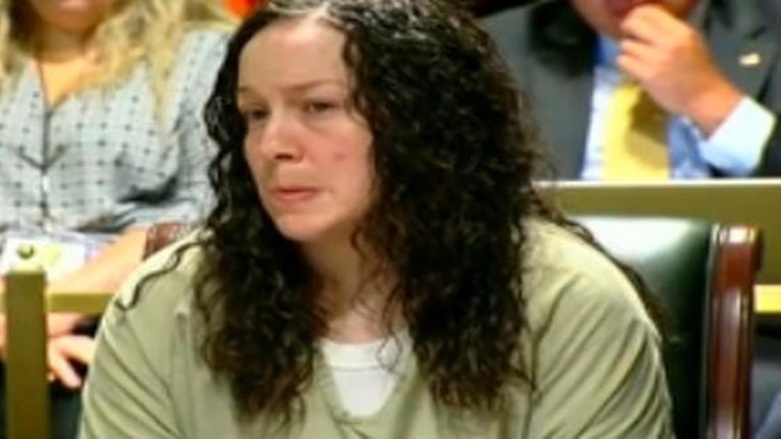 April Corcoran, 32, pleaded guilty in June to raising money to feed her heroin addiction by loaning out her 11-year-old daughter to her drug dealer.