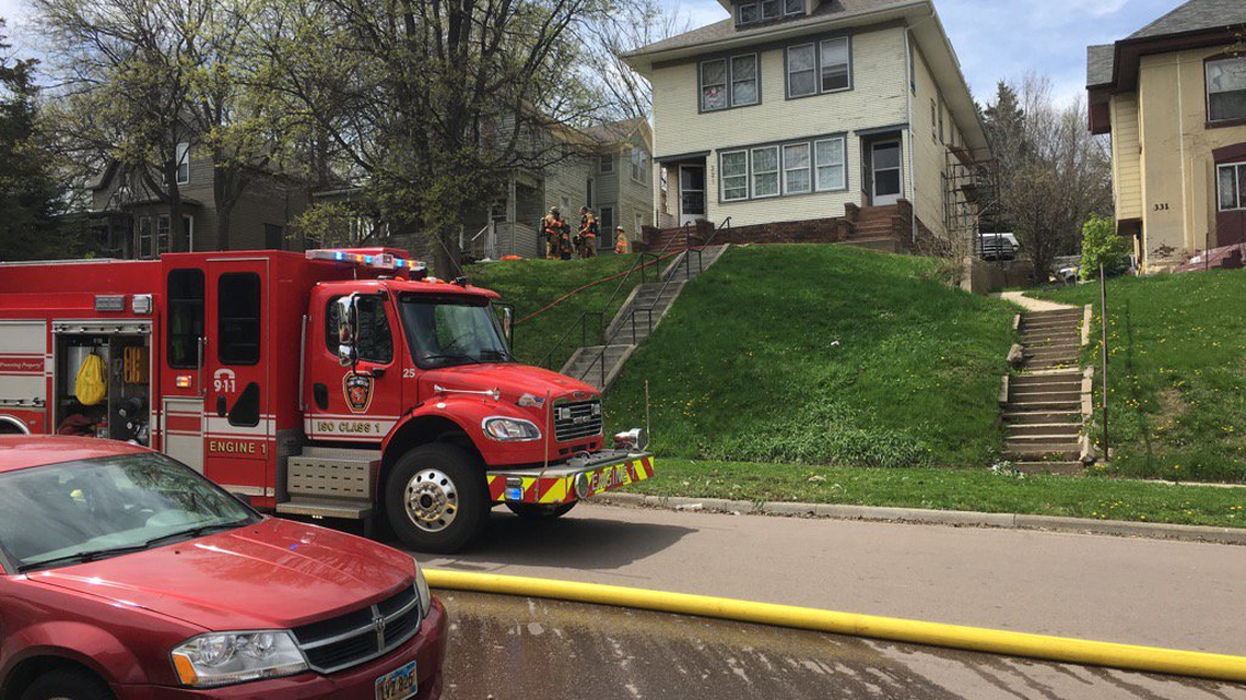 The Sioux Falls (S.D.) Fire Department responded to a structure fire at 321 North Spring Ave. on Sunday, April 23, 2017.