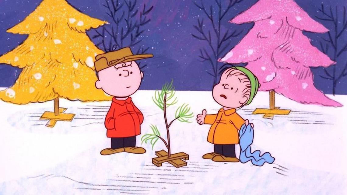 Charlie Brown and Linus appear in a scene from "A Charlie Brown Christmas." The animated special was created by late cartoonist Charles M. Schulz in 1965.
