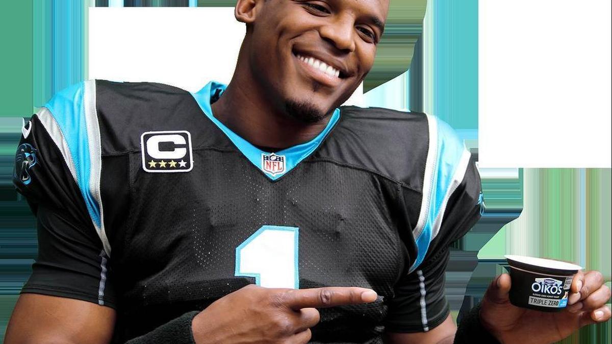 Yougurt maker Dannon has scored big with Panthers QB Cam Newton as an endorser.