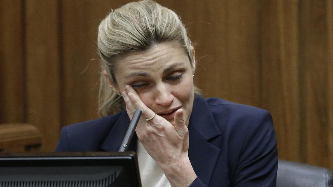 Sportscaster and television host Erin Andrews testifies Monday in Nashville, Tenn. Andrews has filed a $75 million lawsuit against the franchise owner and manager of a luxury hotel and a man who admitted to making secret nude recordings of her in 2008.