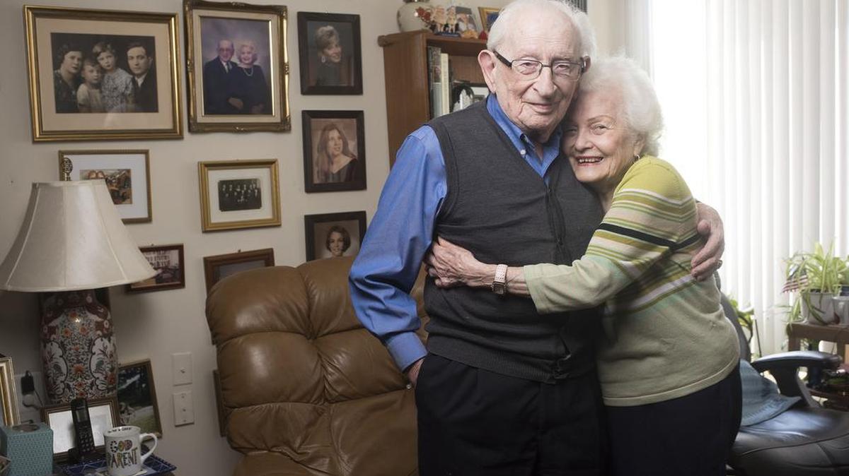 Bolek and Zosia Brodecki, seen at their home in Rockville, Maryland, on Monday, are both Holocaust survivors and met in a refugee came for displaced persons in Landsberg, Germany, after World War II.