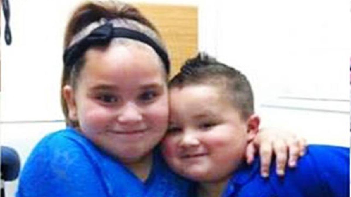 Siblings Destinee, 9 and Izayah, 5, were killed in a house fire Tuesday.