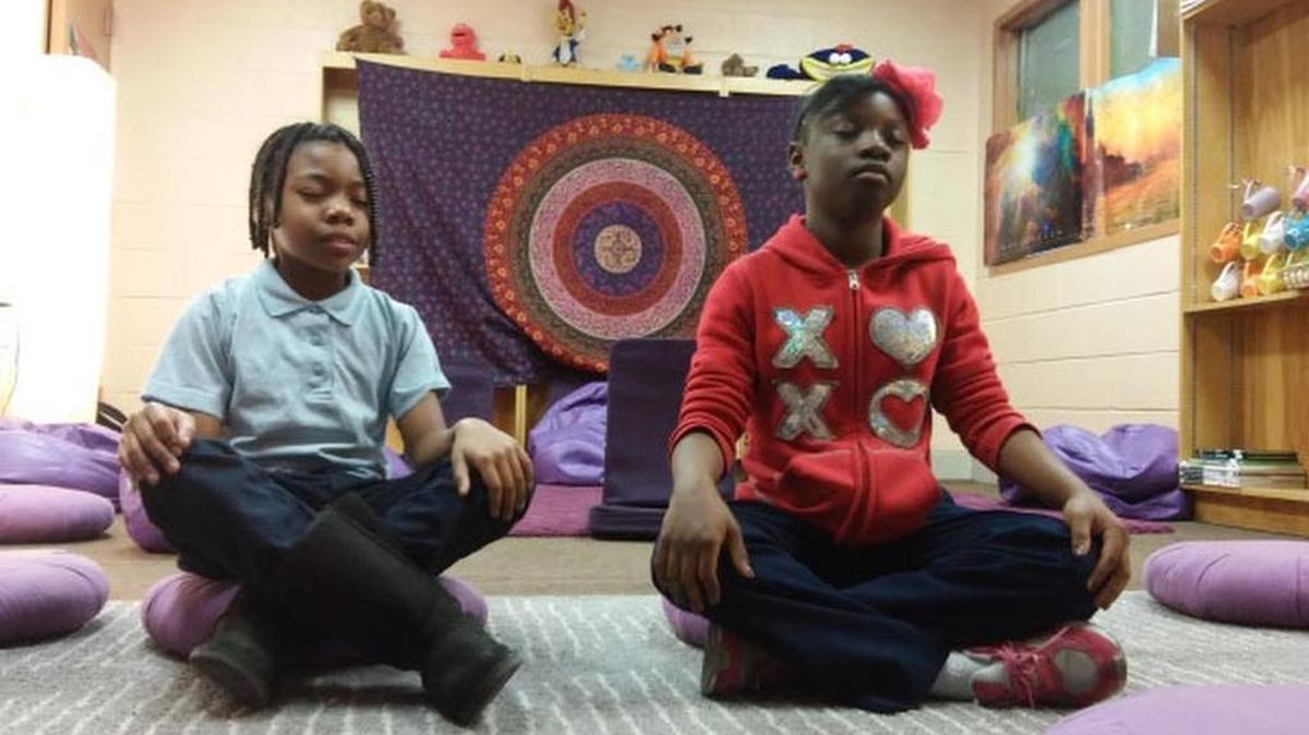 Students are sent to a Mindful Moment room to calm down instead of being punished.