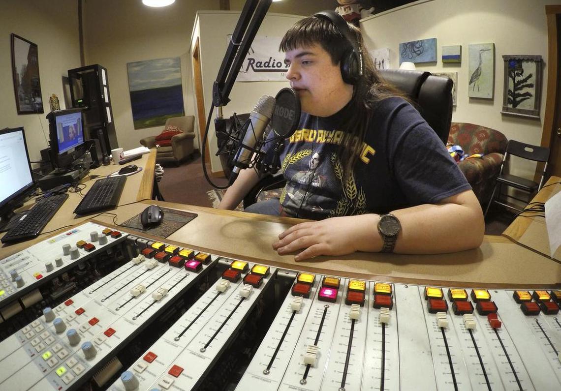 Chaz Wing records the weather forecast at a radio station in Brunswick, Maine. Wing has testified that he was raped by other kids three times in junior high, even after repeatedly complaining of harassment to teachers and administrators. Across the U.S., thousands of students have been sexually assaulted, by other students, in high schools, junior highs and even elementary schools – a hidden horror educators have long been warned not to ignore.