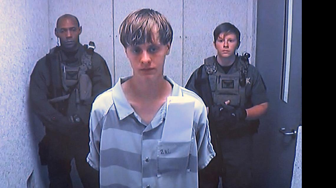 
Dylann Roof appears via video before a judge, in Charleston, S.C., Friday, June 19, 2015. The 21-year-old accused of killing nine people inside a black church in Charleston made his first court appearance, with the relatives of all the victims making tearful statements. 
