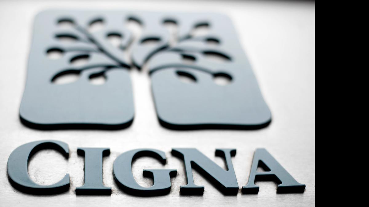 
This Aug 4, 2011 file photo shows the Cigna logo at the headquarters of the health insurer Cigna Corp., in Philadelphia. 
