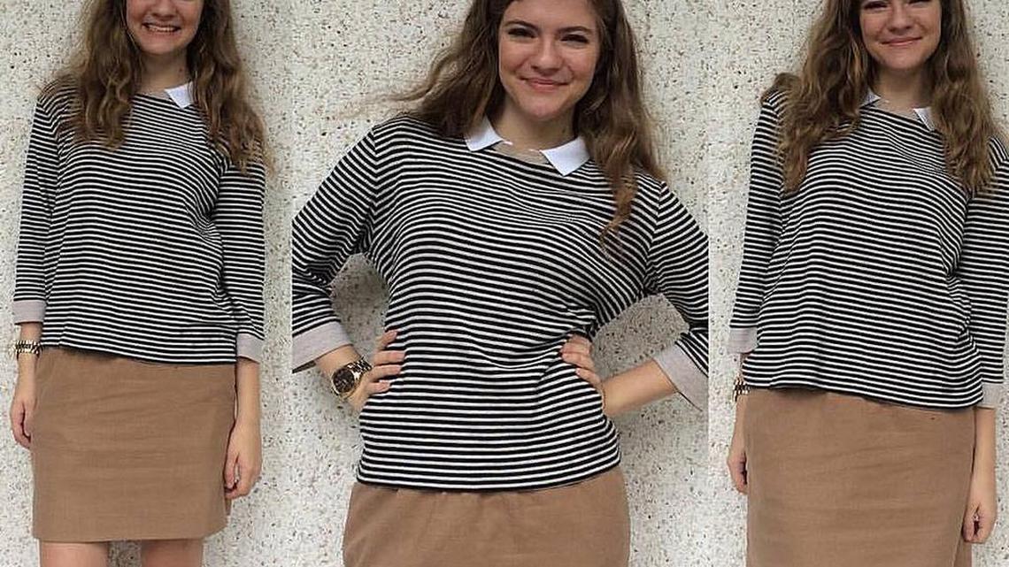 Carey Burgess in a photograph she posted on her Facebook page.