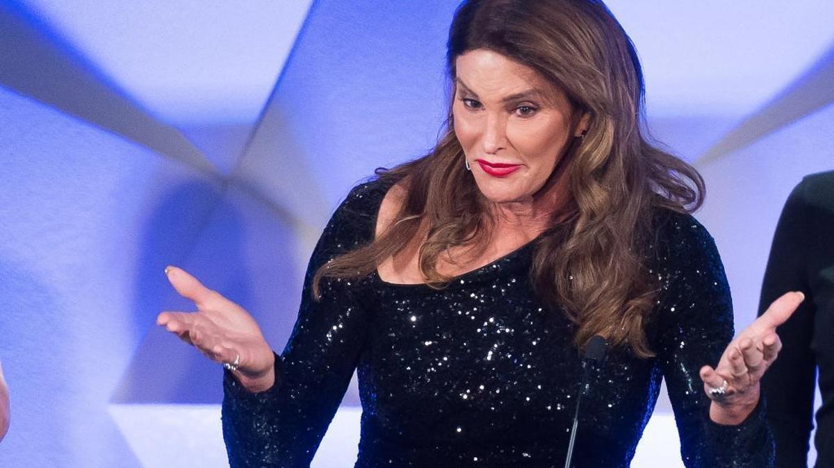 FILE - In this May 14, 2016, file photo, award recipient Caitlyn Jenner speaks during the 27th Annual GLAAD Media Awards in New York. During an appearance on HBO's "Any Given Wednesday" August 3, 2016, Jenner said she backs the Republican party, but hasn't "outwardly supported anybody,” including GOP nominee Donald Trump, in the presidential race.
