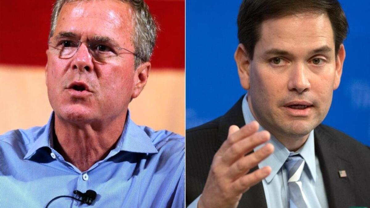 Jeb Bush and Marco Rubio share some political donors who like both Florida Republicans and didn’t want to pick between them.