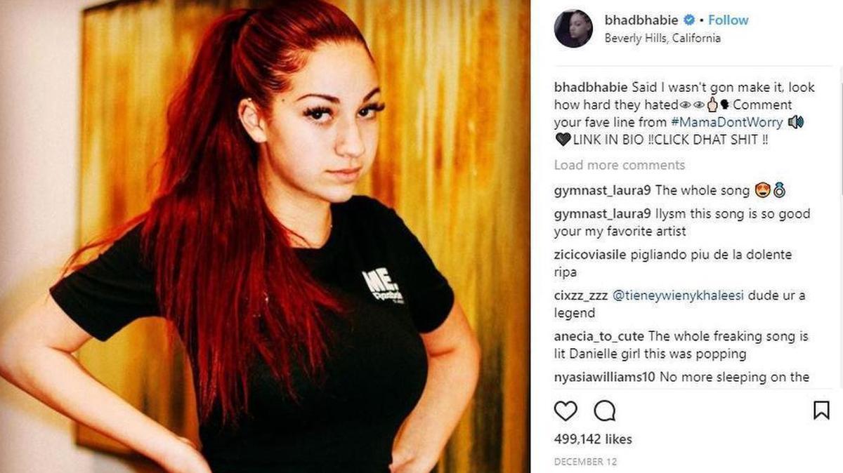 Danielle Bregoli, aka rapper Bhad Bhabie, because, well, 2017.