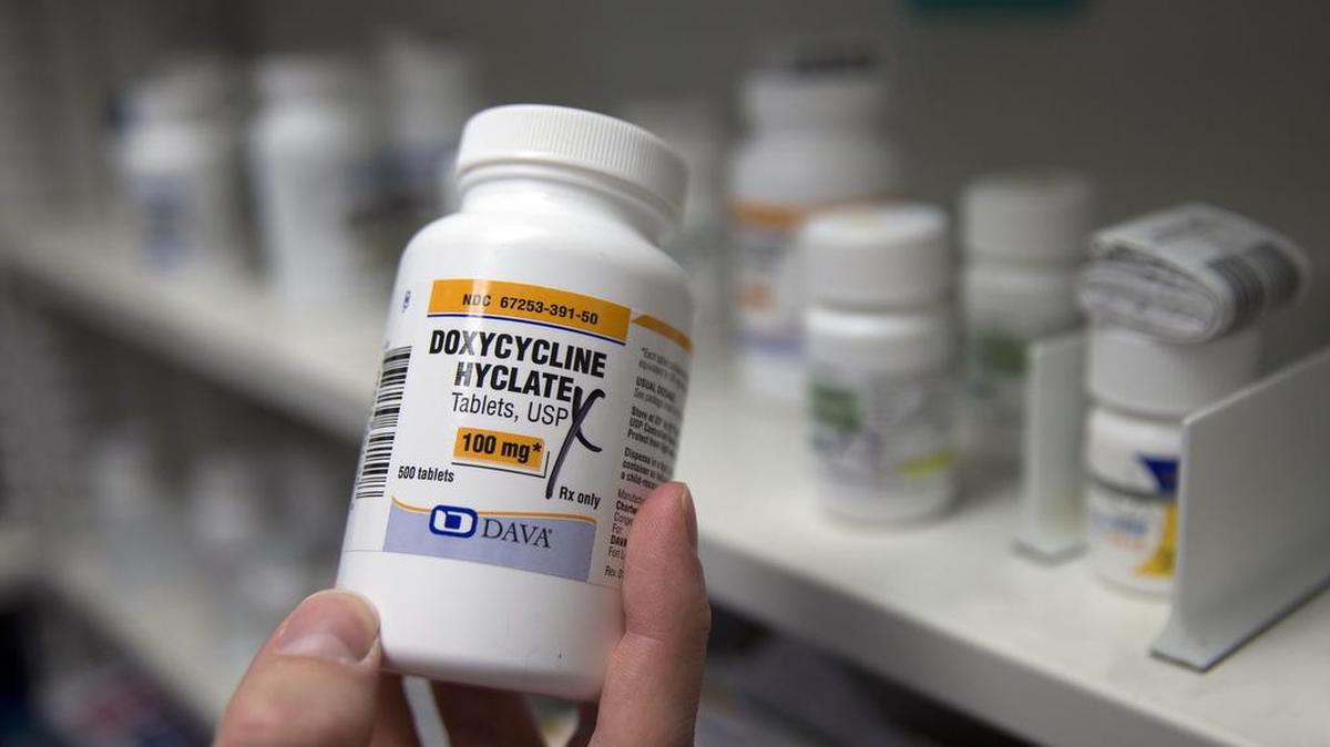 The price for a decades-old antibiotic called doxycycline, for example, jumped from $20 for a bottle of 500 pills in October 2013 to more than $1,800 in April 2014.