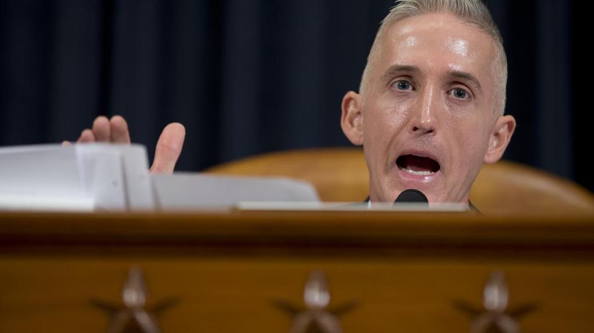 Rep. Trey Gowdy, chairman of the House Benghazi committee, during former Secretary of State Hillary Clinton’s testimony.
