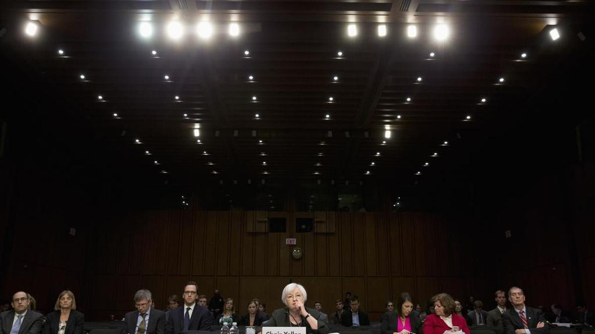 Federal Reserve Chair Janet Yellen listens as she testifies on Capitol Hill in Washington, Thursday, Dec. 3, 2015, before the Joint Economic Committee. Yellen said that economic conditions are falling into place for policymakers to raise interest rates when they meet in two weeks , as long as there are no major shocks that undermine confidence.