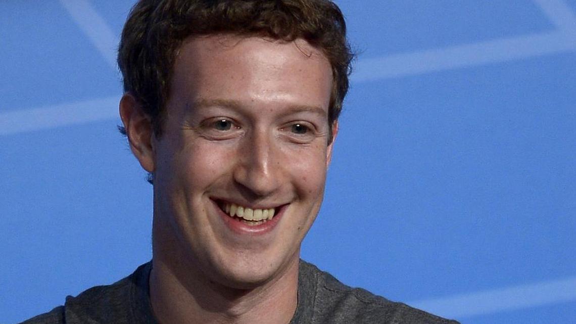 Facebook Chairman and CEO Mark Zuckerberg during a conference in Barcelona, Spain on Feb. 24, 2014.