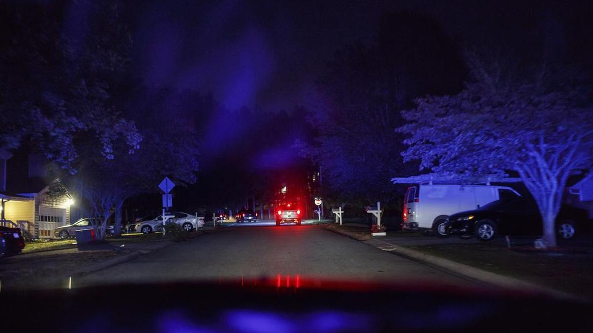 An undocumented immigrant’s car is pulled over by Immigration and Customs Enforcement officers in Norcross, Ga., a suburb of Atlanta, Oct. 19, 2017. Few places simultaneously beckon and punish undocumented immigrants more than Atlanta, a boomtown of construction and service jobs where conservative politics has turned every waking day into a gamble.