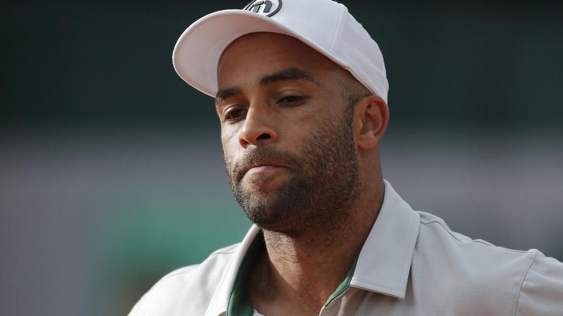 
James Blake,  at the French Open in 2013. 
