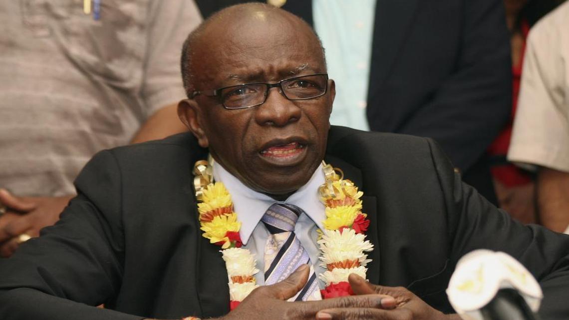 
Former FIFA vice president Jack Warner, shown in June 2011, turned himself in to Trinidad police shortly after they issued an arrest warrant at the request of U.S. authorities. He has been released on $2.5 million bail. Warner arrived at a police station in the capital of Port-of-Spain with at least one lawyer Wednesday, May 27, 2015. He did not enter a plea and is scheduled to appear in court again July 12. He has proclaimed his innocence.
