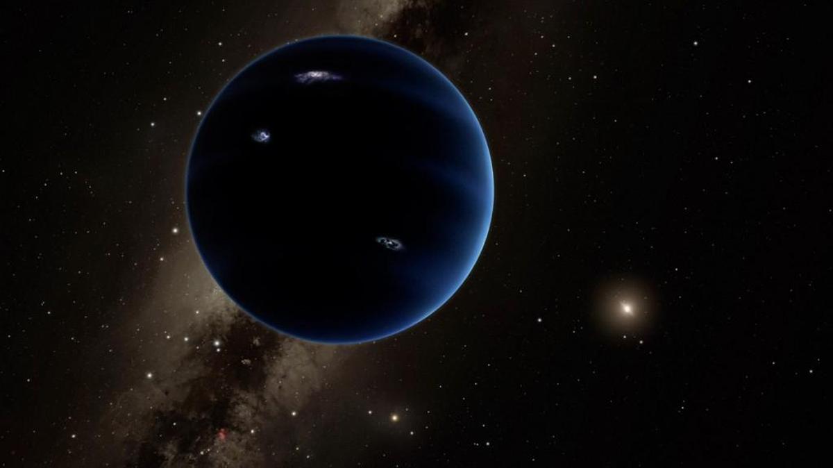 An artist's impression of Planet Nine, which could sit at the edge of our solar system.