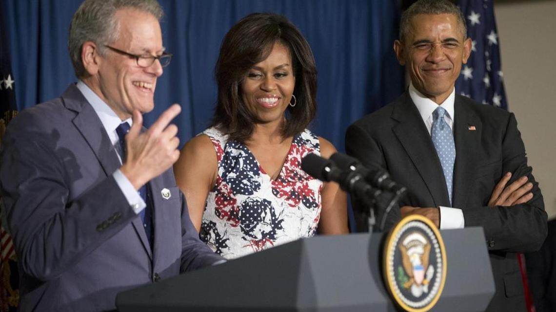 Jeffrey DeLaurentis, the chief of the U.S. embassy in Cuba, introduces President Barack Obama in Havana in March.