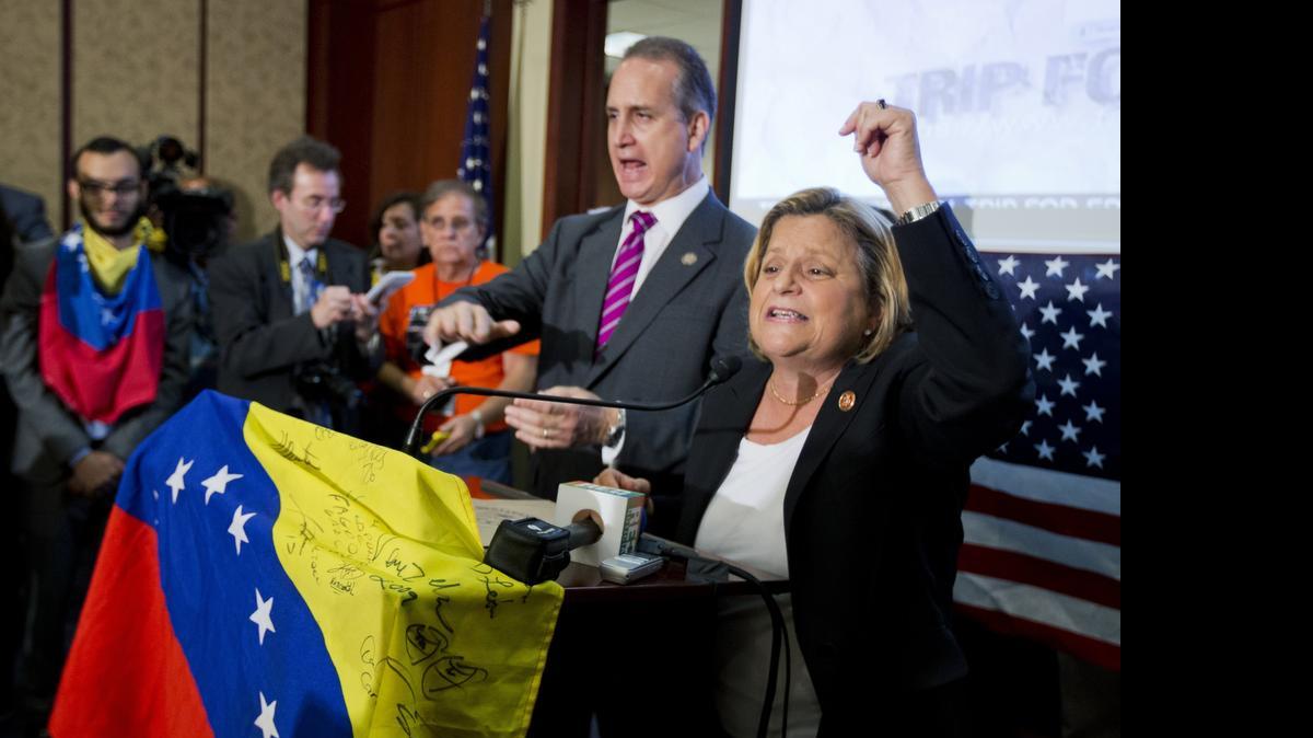 
Rep. Ileana Ros-Lehtinen, R-Fla., right, has been highly critical of Obama’s decision to remove Cuba from a list of state sponsors of terror. 

