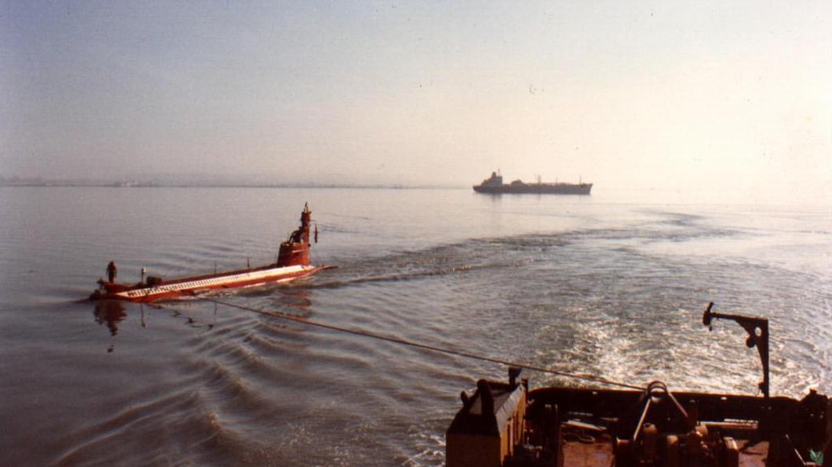 One of the submarines that Sea Search Armada says it used in the 1980s to find the site of the San José galleon off the coast of Colombia.