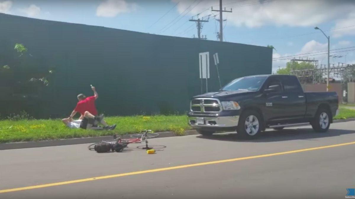 Video captured by an onlooker of the incident.