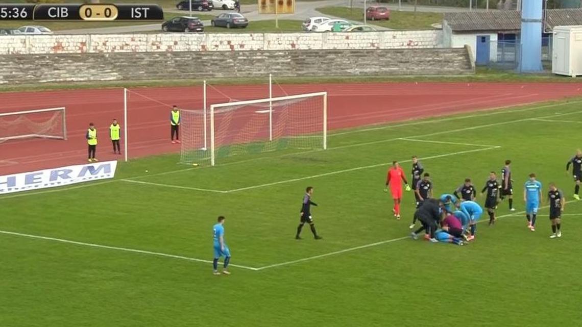 This 20-year-old soccer player was choking on his tongue when the referee intervened