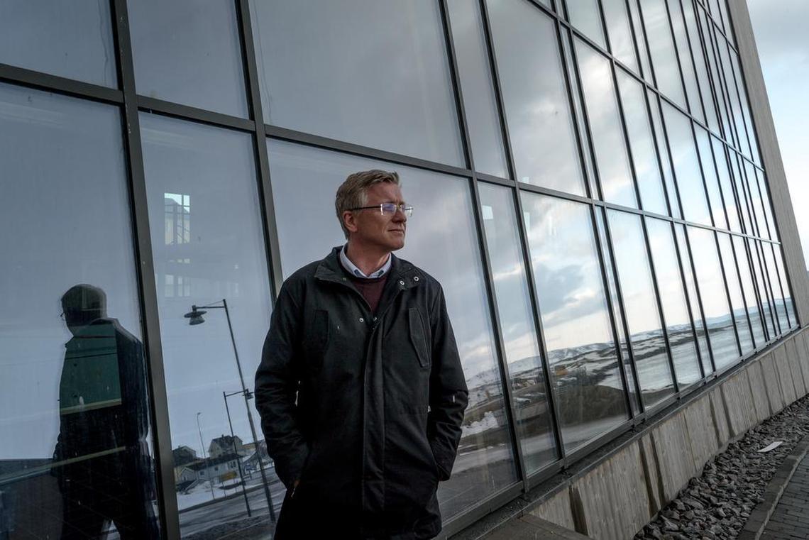 Robert Jensen, the mayor of Vardo, a town in Norway’s remote northeast which lies close to restricted Russian naval bases, May 13, 2017. Jensen said locals are far more concerned with the loss of fishing jobs than the secretive American-Norwegian radar facility that keeps the town going. “I never thought that Russia will start World War III here,” Jensen said.