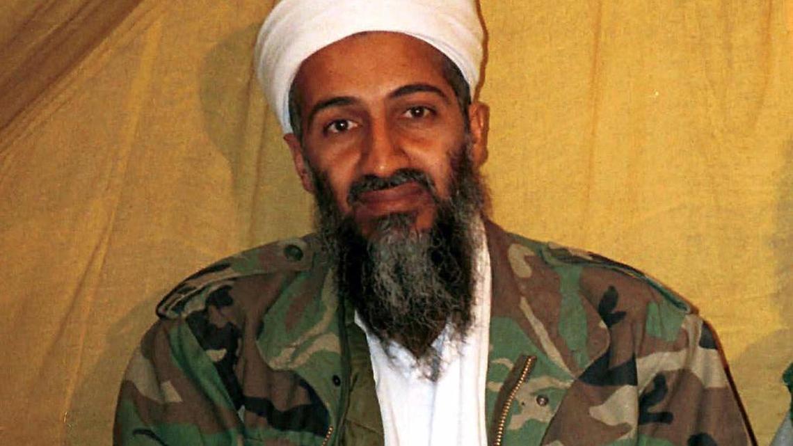 This undated file photo shows al-Qaida leader Osama bin Laden in Afghanistan. U.S. intelligence agencies have released more than 100 documents and other materials that were seized in the May 2011 raid that killed bin Laden. The materials from his compound in Abbottabad, Pakistan, were declassified and made public on Tuesday, March 1, 2016, after a lengthy review by government agencies.