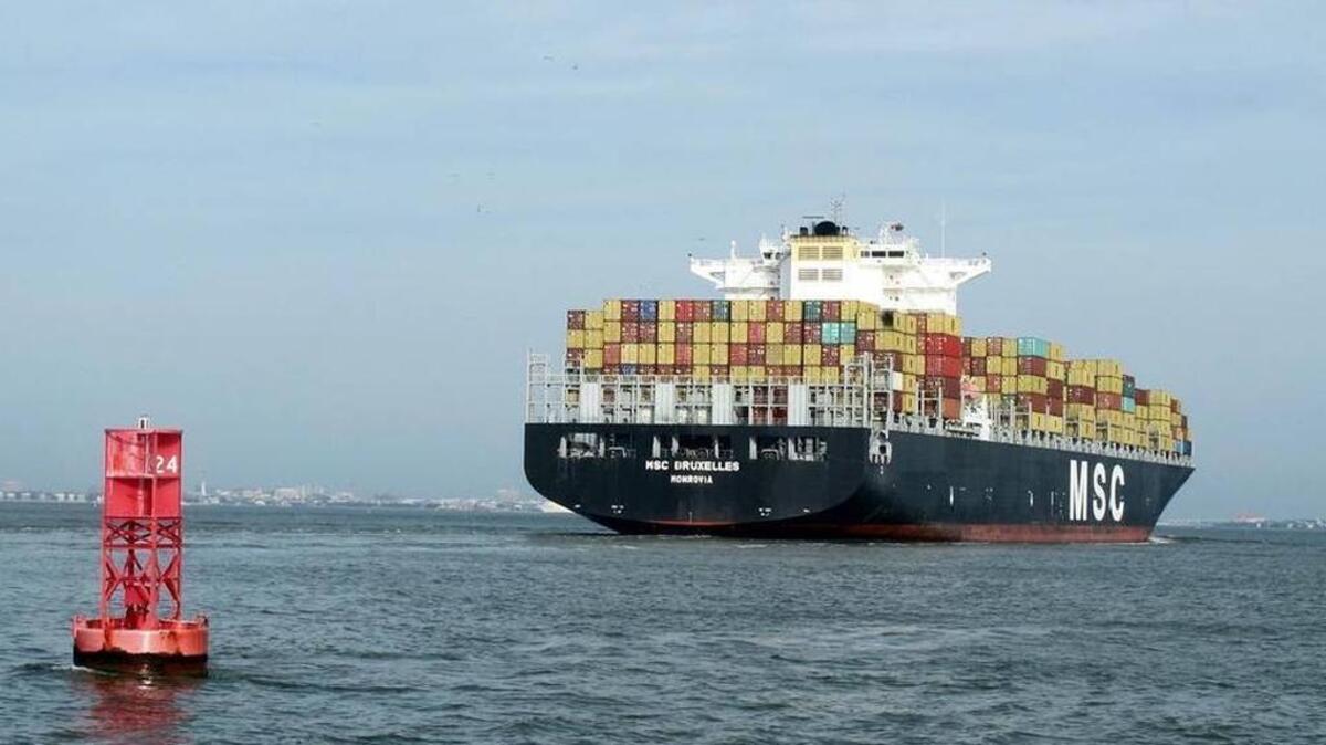 A container ship makes its way into the Port of Charleston. South Carolina, with a big port and a vibrant agriculture sector, should be well positioned to trade with Cuba, once the trade embargo is lifted.