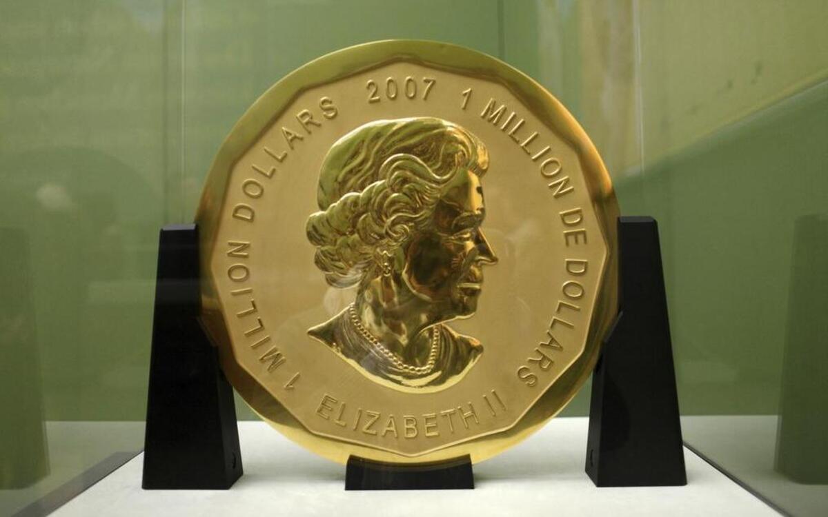 The “Big Maple Leaf” coin stolen from the Bode Museum in Berlin weighs 220 pounds and is valued at about $3.9 million.