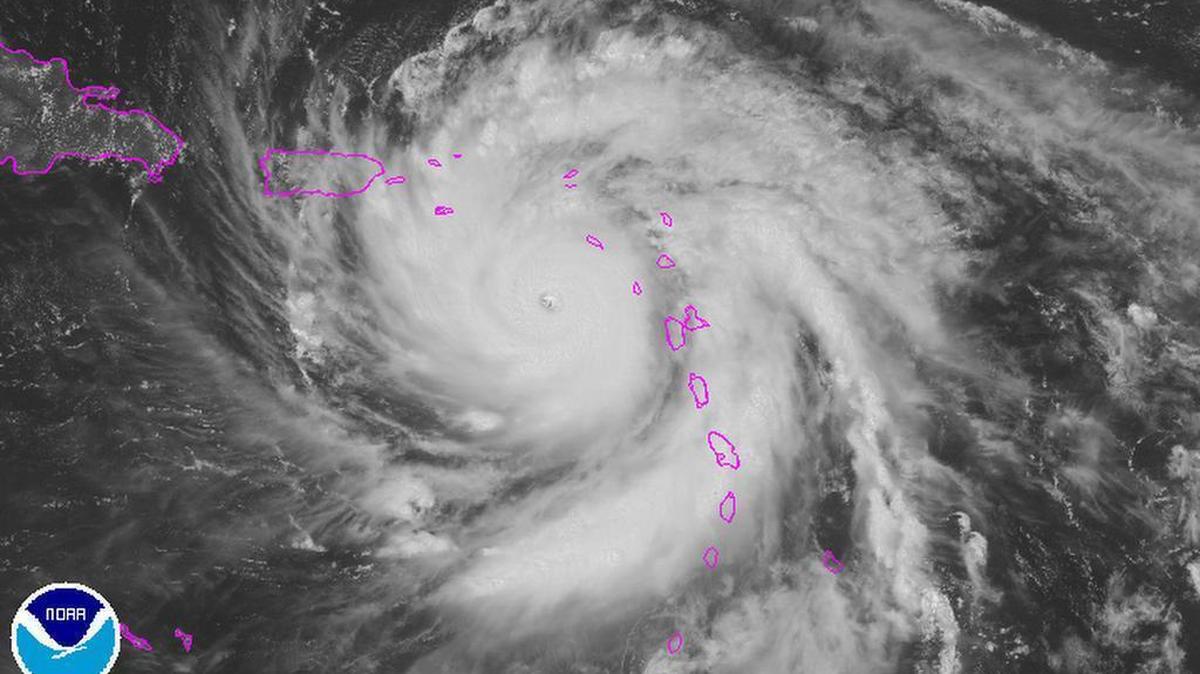 Satellite image from 16:45 UTC (11:45 a.m. ET)