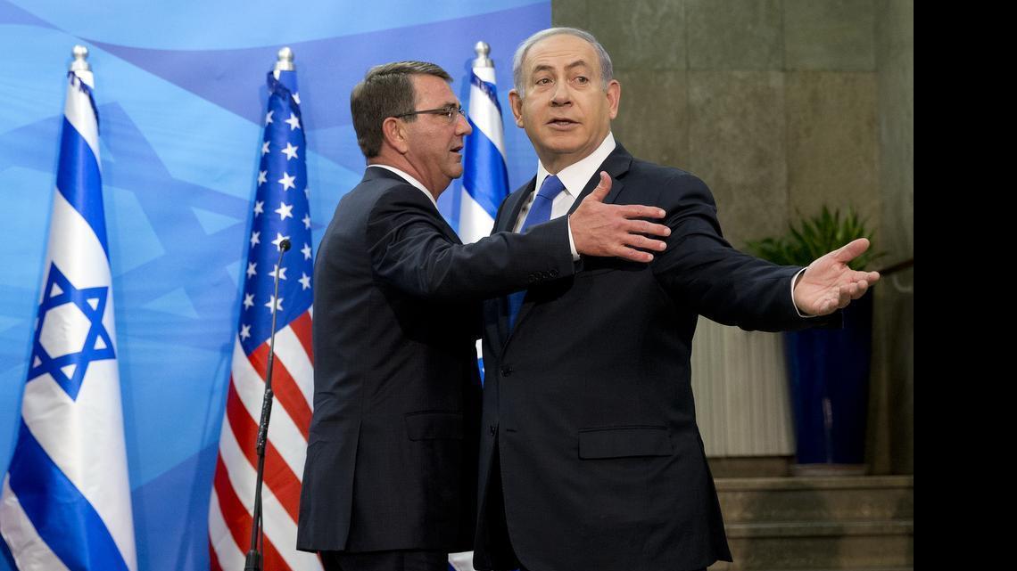 
Israeli Prime Minister Benjamin Netanyahu and Defense Secretary Ash Carter Tuesday in Jerusalem. Israeli opponents of the nuclear deal say its not just the threat of weapons that drives them.
