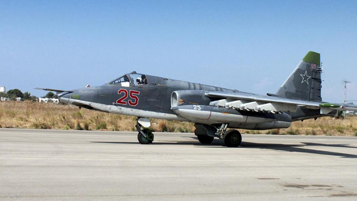 
A Russian SU-25 ground attack aircraft takes off from an airbase in Syria. The photo is from the website of the Russian Defense Ministry.
