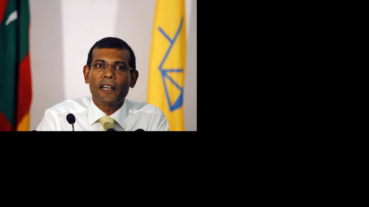 
Former Maldives President Mohamed Nasheed, seen in 2013. Police have arrested Nasheed, the former president and present opposition leader of the Maldives on terrorism charges.
