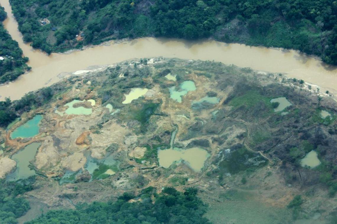 Illegal mining has devastated the rainforests of Colombia and other gold-producing Latin American nations.