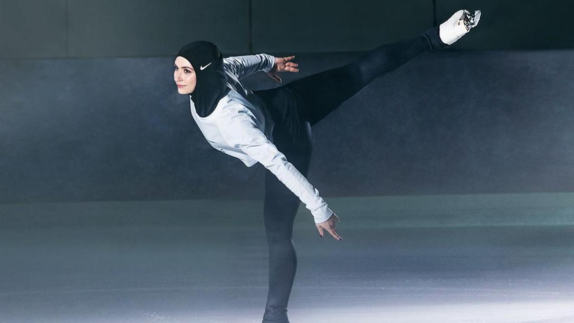 Figure Skater Zahra Lari for Nike Pro Hijab