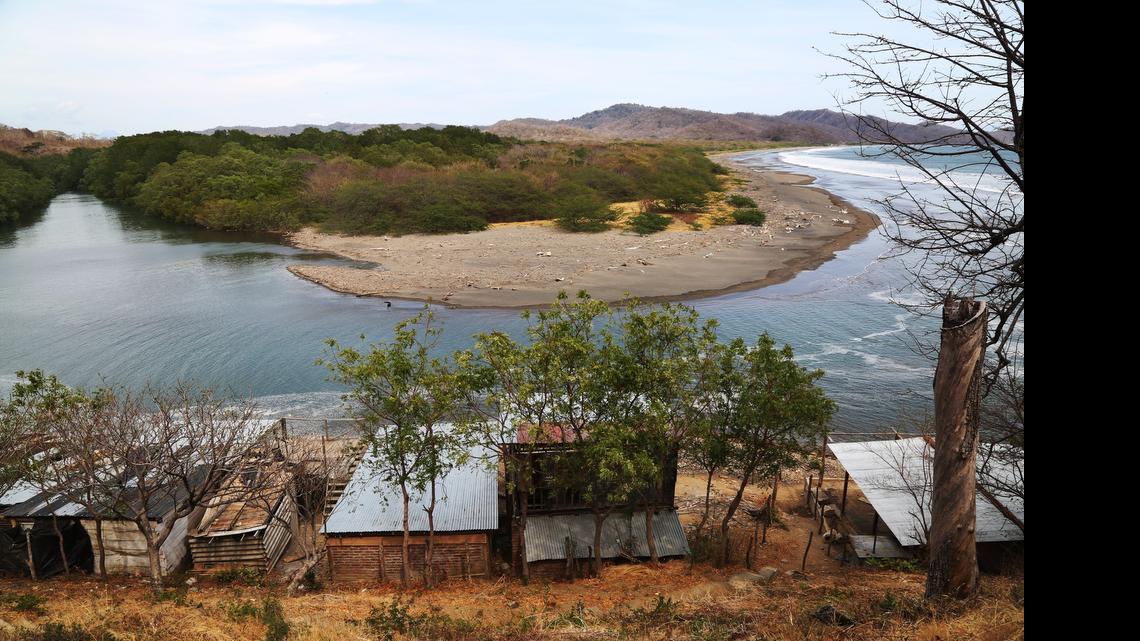 The Brito Inlet may become home to the Pacific outlet of the canal that is set to traverse Nicaragua. Photo taken March 19, 2015.