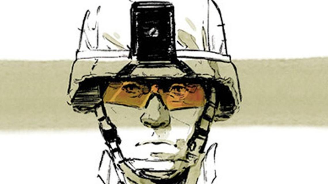 The cover illustration from ‘The White Donkey’ by Maxmilian Uriarte. The graphic novel has become one of the most popular of its genre since its commercial release in April. The book tells the story of American Marines in Iraq. Uriarte is a Marine Corps veteran.