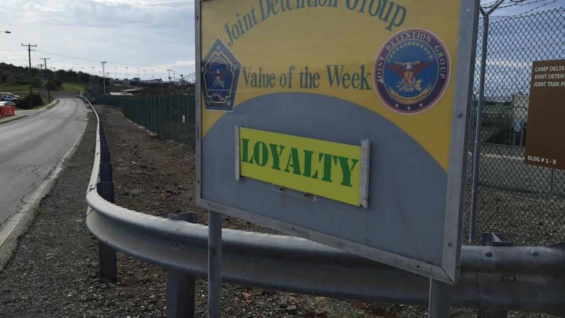 ‘Loyalty’ was the Army value of the week in the Detention Center Zone on May 24, 2016, one of just six days the admiral in charge of prison permitted media a look inside in his seven months running the downsizing prison. This photo was approved for release by the U.S. military at the U.S. Navy base at Guantánamo Bay, Cuba.
