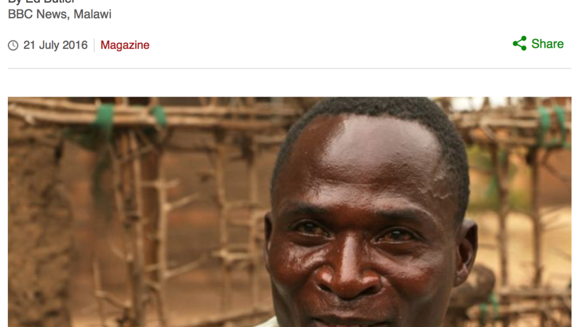 Eric Aniva’s story about being a hyena was told on the BBC website and on its World Service program “Assignment.”