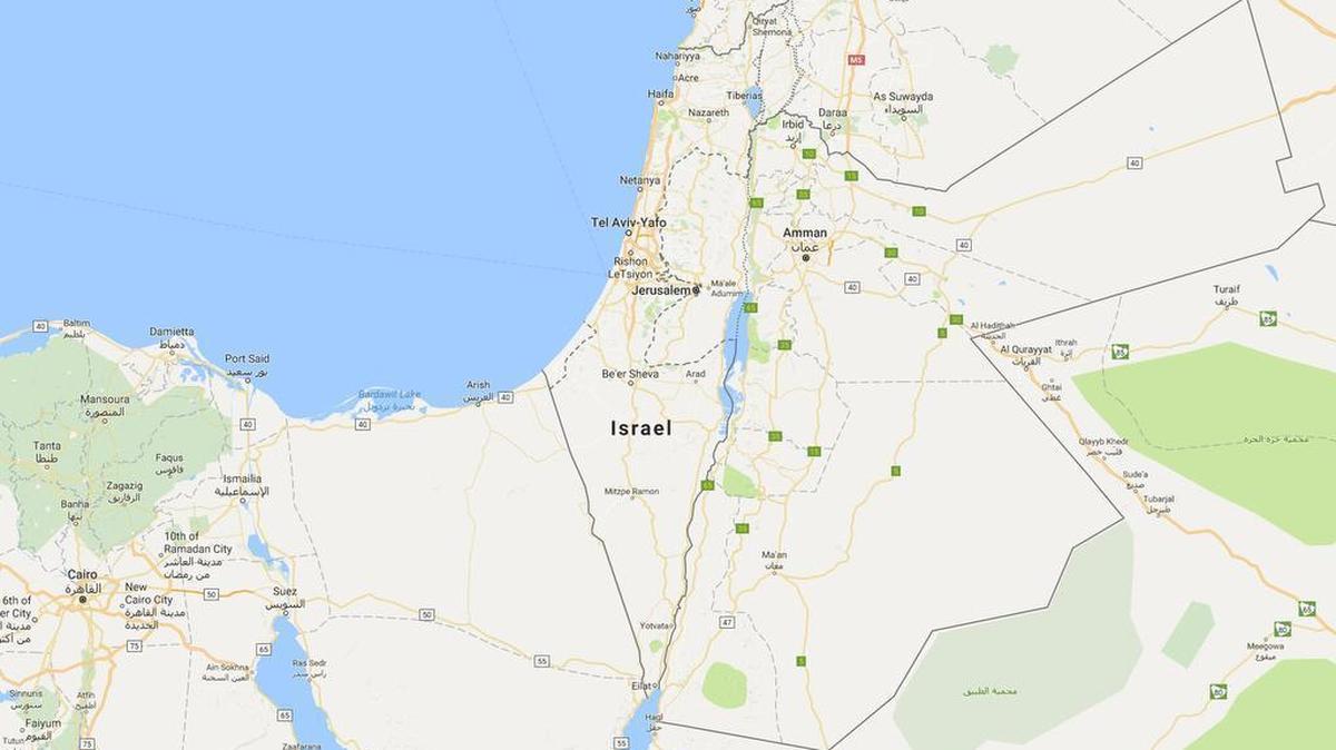 The word “Palestine” does not appear on Google’s map of the area.